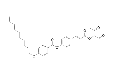 2,4-Dioxo-3-pentyl 4-[[4-(n-decyloxy)benzoyl]oxy]cinnate