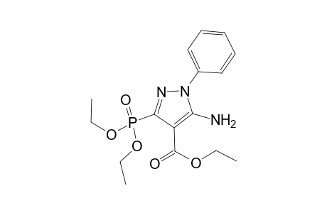 Ethyl 5-Amino-3-ethoxyphosphonyl-1-phenylpyrazole-4-carboxylate