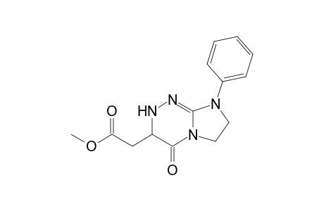 Methyl 2-(4-oxo-8-phenyl-2H-3,4,6,7-tetrahydroimidazo[2,1-c][1,2,4]triazin-3-yl)acetate