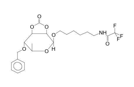 6-TRIFLUOROACETAMIDOHEXYL 4-O-BENZYL-2,3-O-CYCLOCARBONYL-BETA-L-RHAMNOPYRANOSE