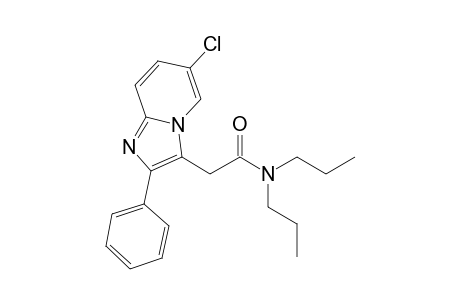 N,N-Di-n-propyl (2-phenyl-6-chloroimidazo[1,2-a]pyridin-3-yl)acetamide