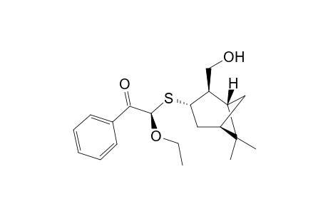 (1S,2R,3S,5R,2'R)-6,6-Dimethyl-3-(2'-ethoxy-1'-phenyl-1'-oxo-2'-ethylsulfanyl)-2-hydroxymethylbicyclo[3.1.1]heptane