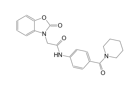 3-benzoxazoleacetamide, 2,3-dihydro-2-oxo-N-[4-(1-piperidinylcarbonyl)phenyl]-
