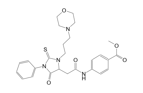 methyl 4-[({3-[3-(4-morpholinyl)propyl]-5-oxo-1-phenyl-2-thioxo-4-imidazolidinyl}acetyl)amino]benzoate