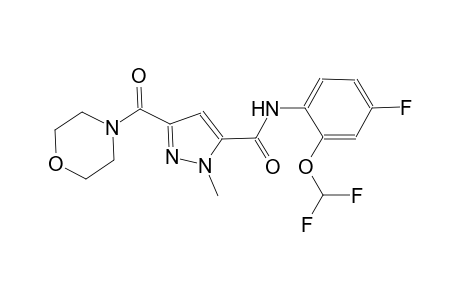N-[2-(difluoromethoxy)-4-fluorophenyl]-1-methyl-3-(4-morpholinylcarbonyl)-1H-pyrazole-5-carboxamide