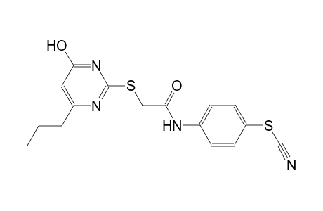 4-({[(4-hydroxy-6-propyl-2-pyrimidinyl)sulfanyl]acetyl}amino)phenyl thiocyanate
