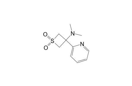N,N-dimethyl-1,1-bis(oxidanylidene)-3-pyridin-2-yl-thietan-3-amine