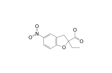 2-ethyl-5-nitro-3H-1-benzofuran-2-carboxylic acid