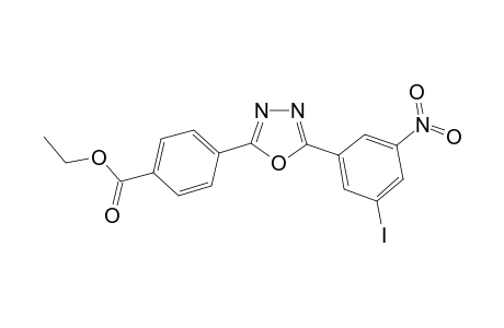 Ethyl 4-[5-(3-iodanyl-5-nitro-phenyl)-1,3,4-oxadiazol-2-yl]benzoate