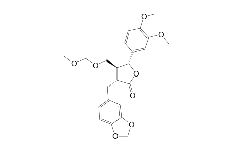 (3R,4S,5R)-3-(1,3-benzodioxol-5-ylmethyl)-5-(3,4-dimethoxyphenyl)-4-(methoxymethoxymethyl)-2-oxolanone