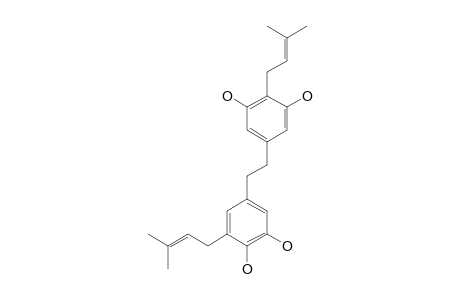 ALPHA,ALPHA'-DIHYDRO-3,5,3',4'-TETRAHYDROXY-4,5'-DIISOPENTENYLSTILBENE