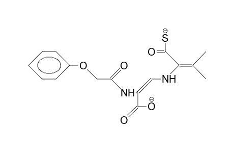 Phenoxymethyl-anhydro-penicillin alkaline hydrolysis product dianion