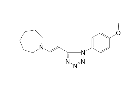 1-((E)-2-[1-(4-Methoxyphenyl)-1H-tetraazol-5-yl]ethenyl)azepane