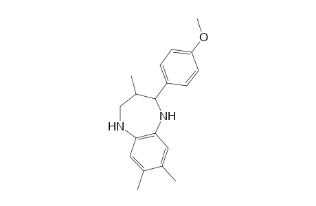 2-(p-METHOXYPHENYL)-2,3,4,5-TETRAHYDRO-3,7,8-TRIMETHYL-1H-1,5-BENZODIAZEPINE