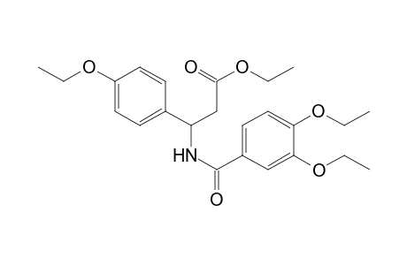 3-[(3,4-diethoxybenzoyl)amino]-3-p-phenetyl-propionic acid ethyl ester
