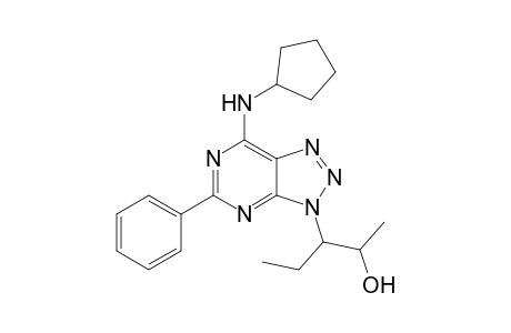 6-Cyclopentylamino-9-(2-hydroxy-3-pentyl)-2-phenyl-8-azapurine