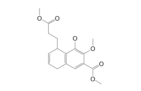 8-CARBOMETHOXYETHYL-3-CARBOMETHOXY-1-HYDROXY-2-METHOXY-5,8-DIHYDRONAPHTHALENE