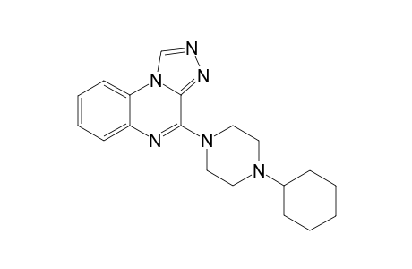[1,2,4]Triazolo[4,3-a]quinoxaline, 4-(4-cyclohexyl-1-piperazinyl)-