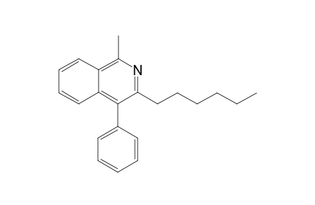 3-n-Hexyl-1-methyl-4-phenylisoquinoline