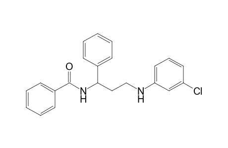 1-Benzoylamino-3-(3-chlorophenylamino)-1-phenylpropane