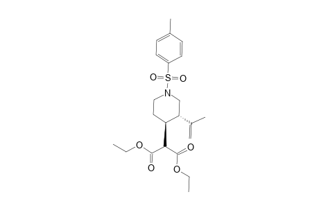 2-[(3S,4S)-3-Isopropenyl-1-(toluene-4-sulfonyl)-piperidin-4-yl]-malonic acid diethyl ester