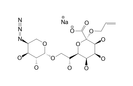 SODIUM-4-AZIDO-4-DEOXY-BETA-L-ARABINOPYRANOSYL-(1->8)-(ALLYL-D-GLYCERO-ALPHA-D-TALO-OCT-2-ULOPYRANOSIDE)-ONATE