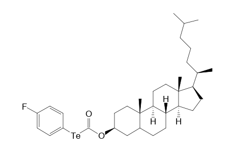 3.beta.-Cholestanyl [(4-fluorophenyl)telluro]formate