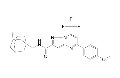 N-(1-adamantylmethyl)-5-(4-methoxyphenyl)-7-(trifluoromethyl)-2-pyrazolo[1,5-a]pyrimidinecarboxamide