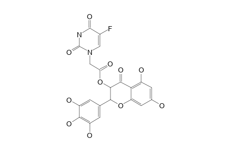 5,7-DIHYDROXY-4-OXO-2-(3,4,5-TRIHYDROXYPHENYL)-CHROMAN-3-YL-2-[5-FLUORO-2,4-DIOXO-3,4-DIHYDROPYRIMIDIN-1(2H)-YL]-ACETATE