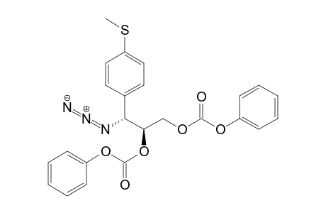 (2S,3R)-3-Azido-1,2-diphenyloxycarbonyloxy-3-(4-methylthiophenyl)propane