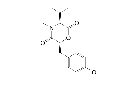 SYN-3-ISOPROPYL-6-(4-METHOXYBENZYL)-4-METHYLMORPHOLINO-2,5-DIONE