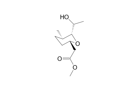 (2S,5R,6R)-Methyl 6[(1RS)-1-hydroxyethyl-5-methyltetrahydro-2H-pyran-2-acetate