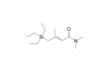 (E)-3,N,N-Trimethyl-4-(triethylsilyl)-2-butenamide