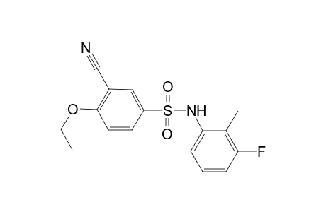 3-cyano-4-ethoxy-N-(3-fluoro-2-methylphenyl)benzene-1-sulfonamide