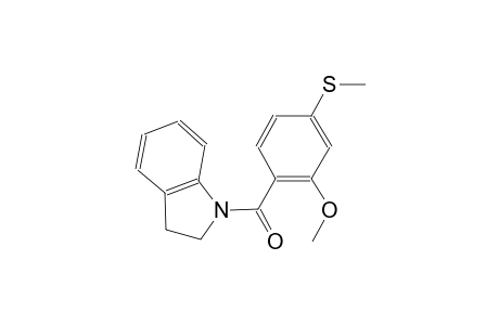 1-[2-Methoxy-4-(methylsulfanyl)benzoyl]indoline