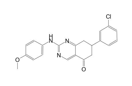 7-(3-chlorophenyl)-2-(4-methoxyanilino)-7,8-dihydro-5(6H)-quinazolinone