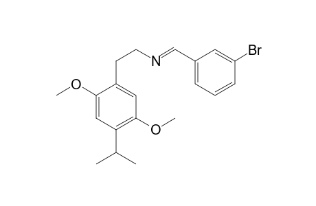 1-(3-Bromophenyl)-N-(2-[2,5-dimethoxy-4-(propan-2-yl)phenyl]ethyl)methanimine