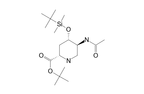 TERT.-BUTYL-(2S,4S,5S)-5-ACETAMIDO-4-[(TERT.-BUTYL)-DIMETHYLSILYLOXY]-PIPERIDINE-2-CARBOXYLATE