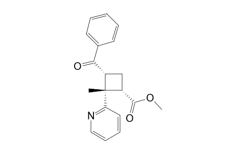 4.alpha.-Benzoyl-2.alpha.-methoxycarbonyl-1.beta.-methyl-1.alpha.-(2-pyridyl)cyclobutane