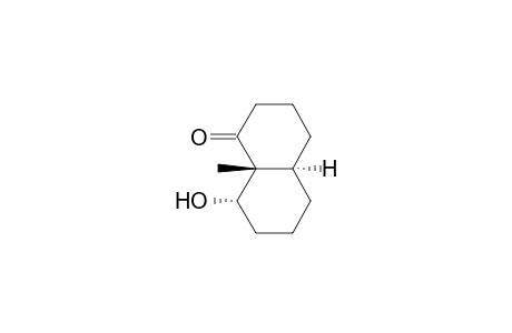 1(2H)-Naphthalenone, octahydro-8-hydroxy-8a-methyl-, (4a.alpha.,8.beta.,8a.beta.)-