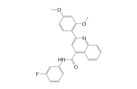2-(2,4-dimethoxyphenyl)-N-(3-fluorophenyl)-4-quinolinecarboxamide