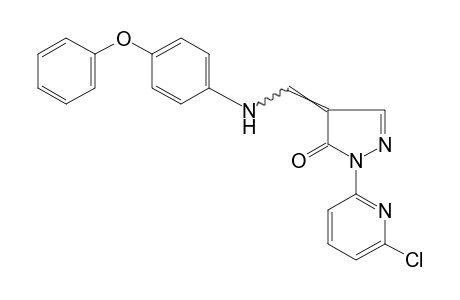 1-(6-CHLORO-2-PYRIDYL)-4-[(p-PHENOXYANILINO)METHYLENE]-2-PYRAZOLIN-5-ONE