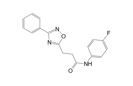 N-(4-fluorophenyl)-3-(3-phenyl-1,2,4-oxadiazol-5-yl)propanamide