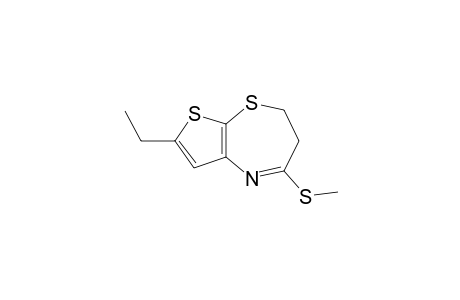 2-Ethyl-6,7-dihydro-5-methylthiothieno[2,3-b][1,4]thiazepine