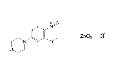 2-methoxy-4-morpholinobenzenediazonium chloride, compound with zinc chloride