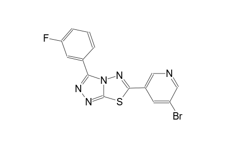 [1,2,4]triazolo[3,4-b][1,3,4]thiadiazole, 6-(5-bromo-3-pyridinyl)-3-(3-fluorophenyl)-