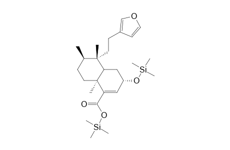 15,16-Epoxy-2-hydroxy-3,13(16),14-clerodatrien-18-oic acid, 2tms derivative