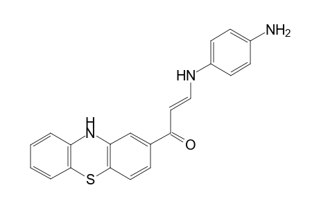 (E)-3-(4-aminophenylamino)-1-(10H-phenothiazin-2-yl)prop-2-en-1-one