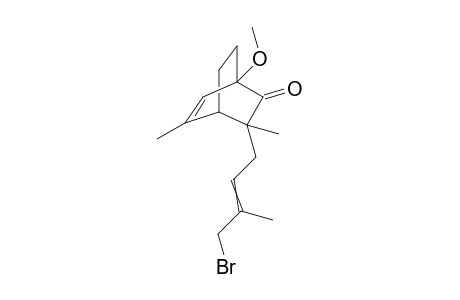 3-(endo)-(4-Bromo-3-methylbut-2-enyl)-3,5-dimethyl-1-methoxybicyclo[2.2.2]oct-5-en-2 one