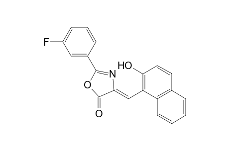 (4Z)-2-(3-Fluorophenyl)-4-[(2-hydroxy-1-naphthyl)methylene]-1,3-oxazol-5(4H)-one